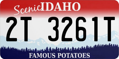 ID license plate 2T3261T
