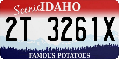 ID license plate 2T3261X