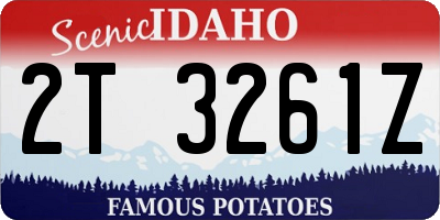 ID license plate 2T3261Z