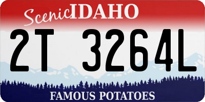 ID license plate 2T3264L