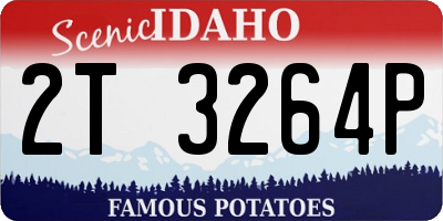 ID license plate 2T3264P