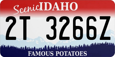 ID license plate 2T3266Z