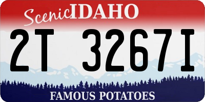 ID license plate 2T3267I