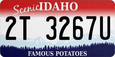 ID license plate 2T3267U