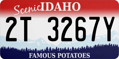 ID license plate 2T3267Y