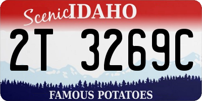 ID license plate 2T3269C