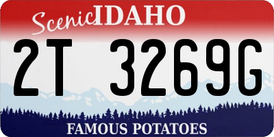 ID license plate 2T3269G