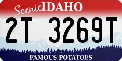 ID license plate 2T3269T