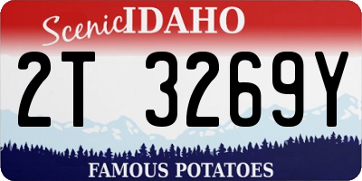 ID license plate 2T3269Y