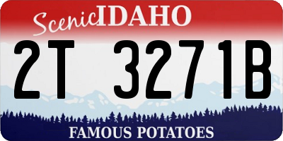 ID license plate 2T3271B
