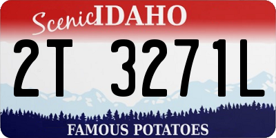 ID license plate 2T3271L