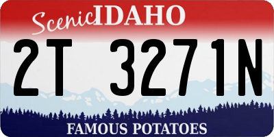 ID license plate 2T3271N