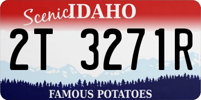ID license plate 2T3271R