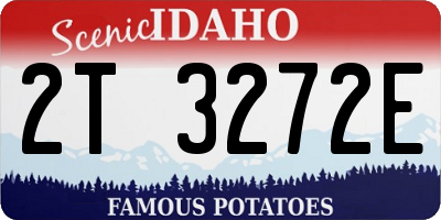 ID license plate 2T3272E