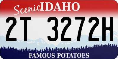 ID license plate 2T3272H