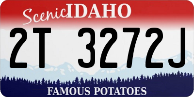 ID license plate 2T3272J