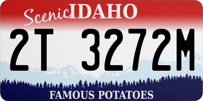ID license plate 2T3272M
