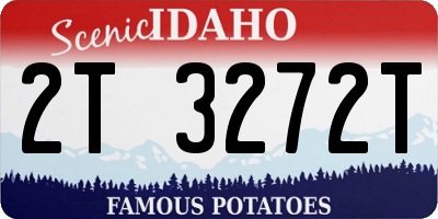 ID license plate 2T3272T