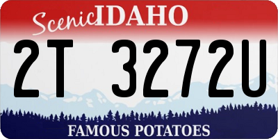 ID license plate 2T3272U