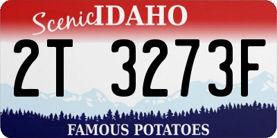 ID license plate 2T3273F