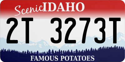 ID license plate 2T3273T