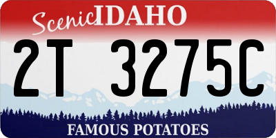 ID license plate 2T3275C
