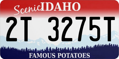 ID license plate 2T3275T