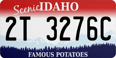 ID license plate 2T3276C