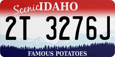 ID license plate 2T3276J