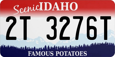 ID license plate 2T3276T
