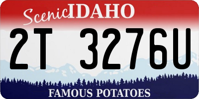 ID license plate 2T3276U
