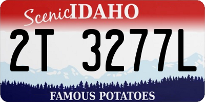 ID license plate 2T3277L