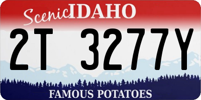 ID license plate 2T3277Y