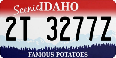 ID license plate 2T3277Z