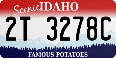 ID license plate 2T3278C