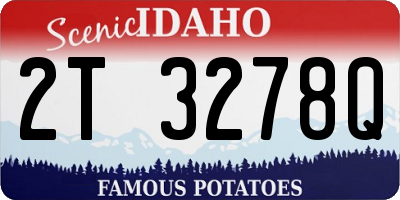 ID license plate 2T3278Q