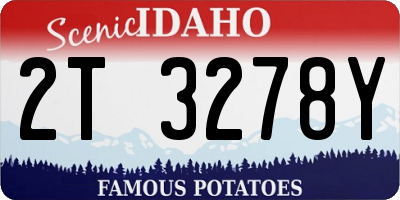 ID license plate 2T3278Y