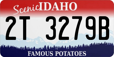 ID license plate 2T3279B