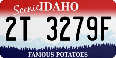 ID license plate 2T3279F