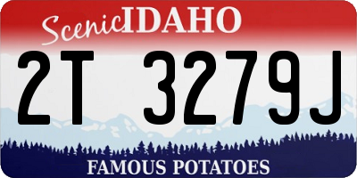 ID license plate 2T3279J