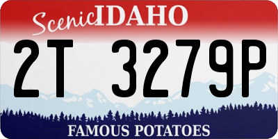 ID license plate 2T3279P