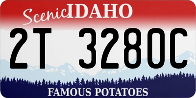 ID license plate 2T3280C