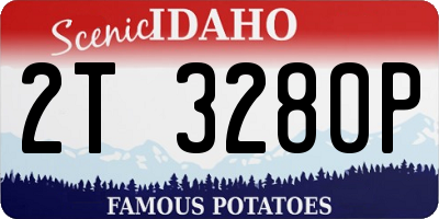 ID license plate 2T3280P