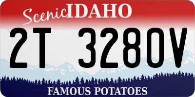 ID license plate 2T3280V