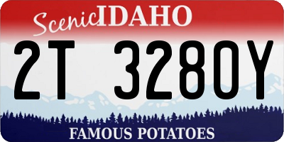 ID license plate 2T3280Y