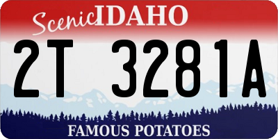 ID license plate 2T3281A