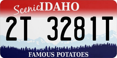 ID license plate 2T3281T
