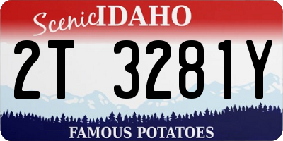 ID license plate 2T3281Y