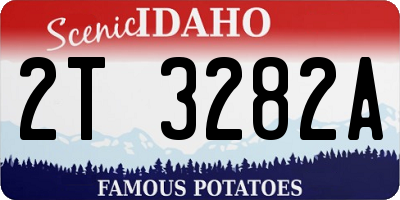 ID license plate 2T3282A