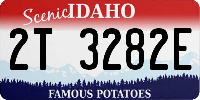 ID license plate 2T3282E